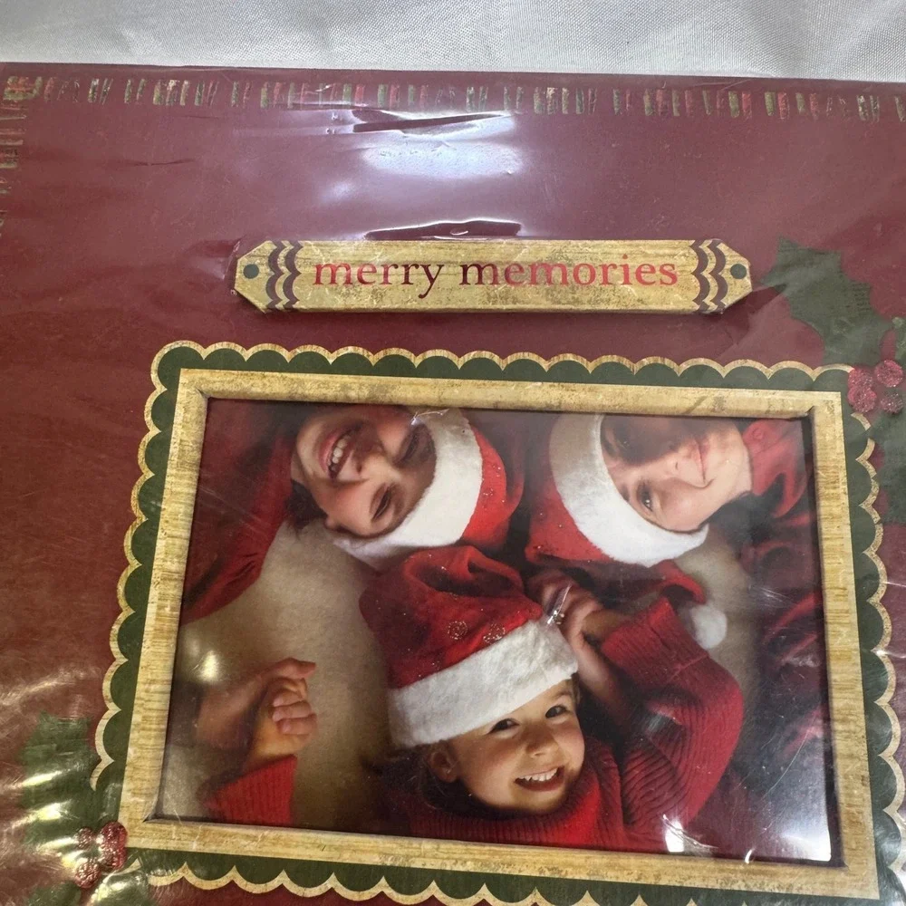 Merry Makers Christmas Scrapbook Kit 45 Sheets Cardstock Stickers Photo Album
